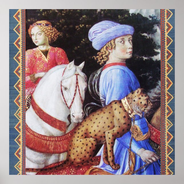 Poster Procissão de Magus Melchior, Cavaleiros Cavaleiros (Frente)