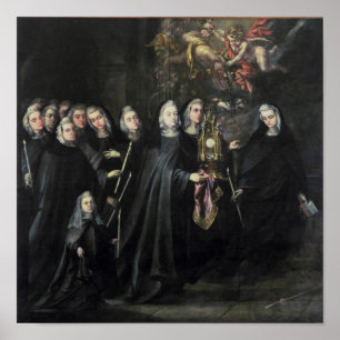 Pôster Procissão de St. Clare com o Eucaristia