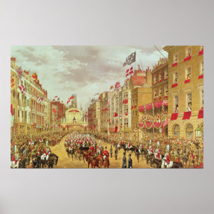 Poster Procissão do casamento de Edward, príncipe de