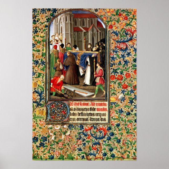 Poster Procissão funerária com covas (Frente)