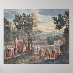 Pôster Procissão turca do casamento, 1712-13