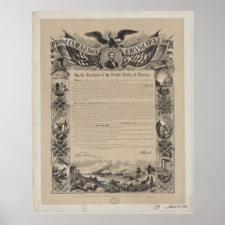 Poster Proclamação de Emancipação