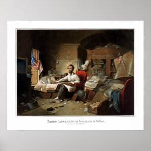 Pôster Proclamação de The Emancipation da escrita de