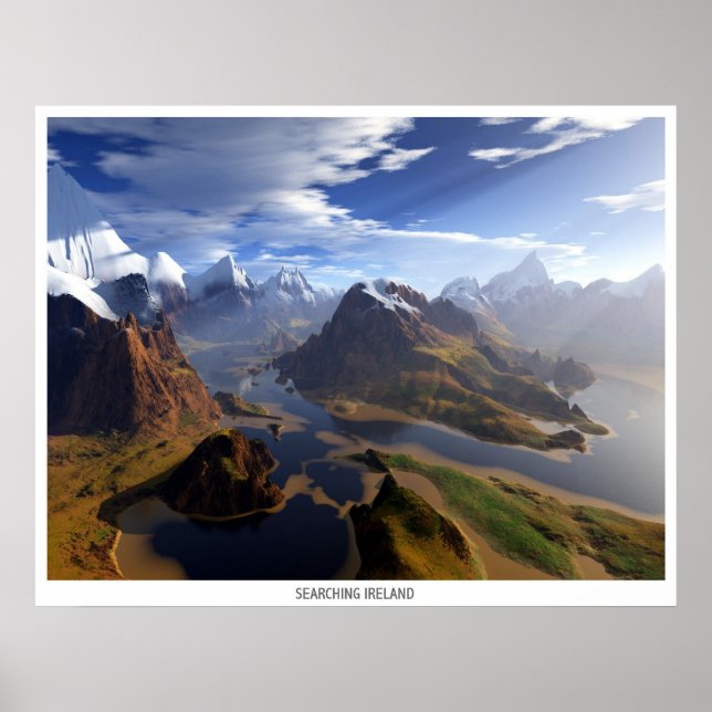 Poster Procurando na Irlanda (Frente)