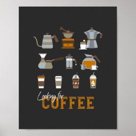 Poster Procurando um delicioso café