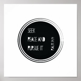 Pôster Procurar paz e persegui-la