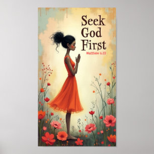 Poster Procurar primeiro Deus