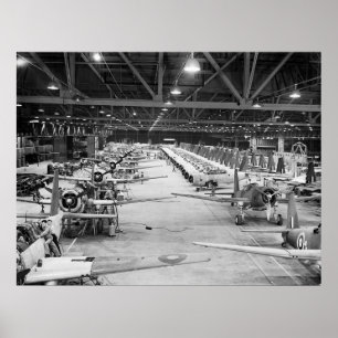 Pôster Produção em Massa WW2, 1943