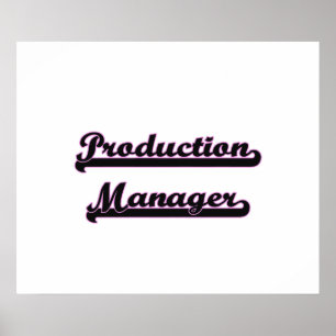 Pôster Production Manager Classic Job Design