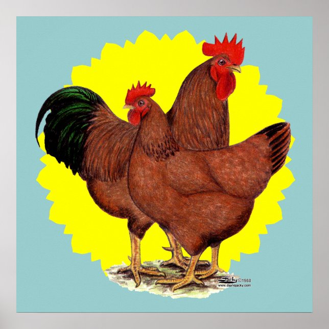 Pôster Production Red Sunburst (Frente)