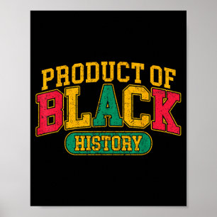 Poster Produto da história negra patrimônio afro-american