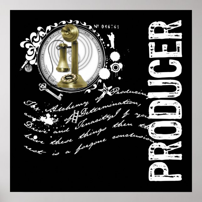 Pôster Produtor Alchemy (Frente)