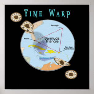 Poster Produtos de triângulo Bermudas