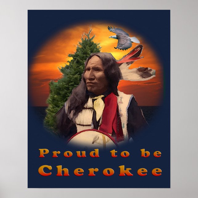 Poster Produtos indianos Cherokee (Frente)