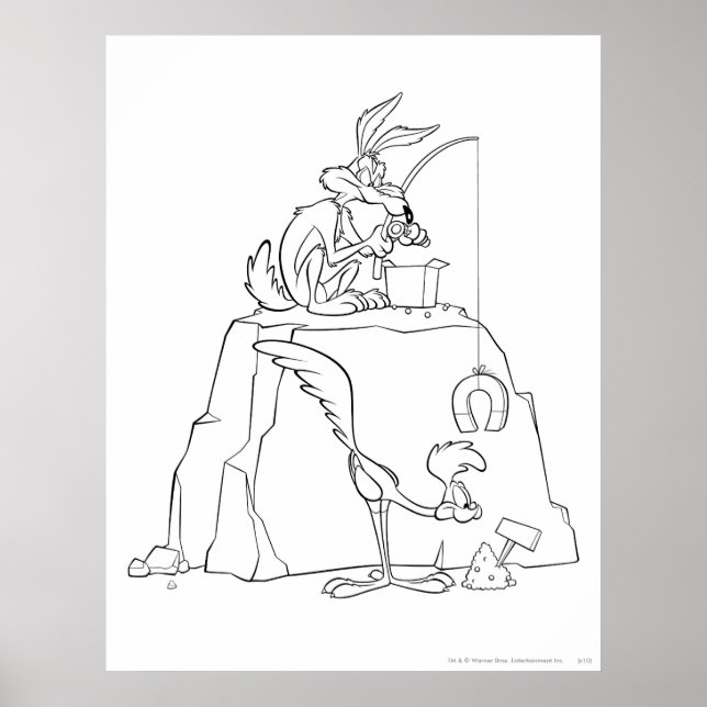 Pôster Produtos WILE E. COYOTE™ e ROAD RUNNER™ Acme (Frente)