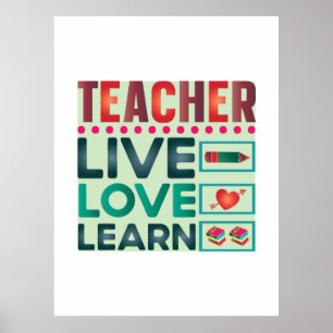 Poster Professor Ao Vivo Aprenda