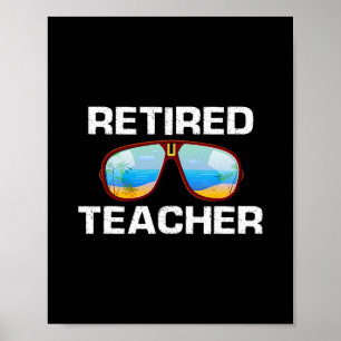 Poster Professor Aposentado Vista da Palmeira Férias Somb