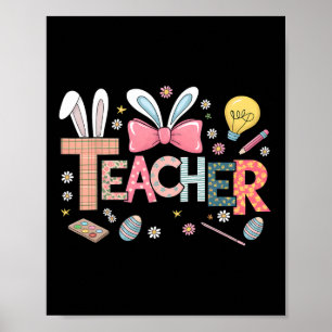 Poster Professor Bunny Páscoa Engraçado Teatro De Páscoas