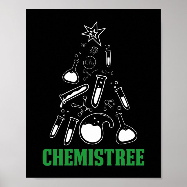 Poster Professor Chmistree Funny Pun de Natal (Frente)