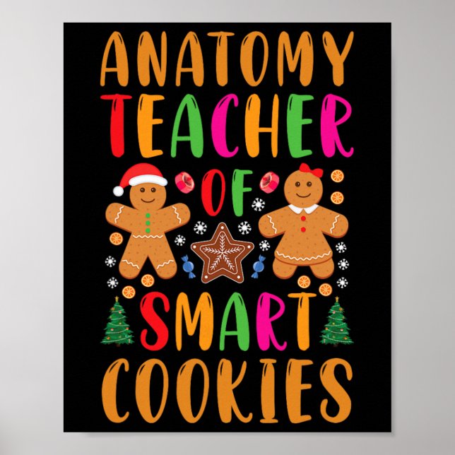 Poster Professor de Anatomia de Smart Cookies Natal Diver (Frente)