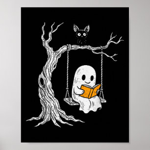 Poster Professor de Bibliotecas de Halloween do Livro de 