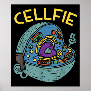Poster Professor de Biologia Científica Cell Fie Funny
