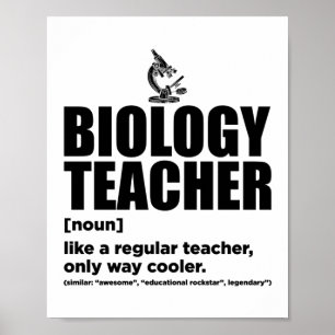 Poster Professor de Biologia  Presente Ciencista em Biolo