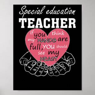 Poster Professor de Cheio de Ensino Especial