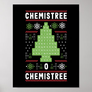 Poster Professor de Ciência Chemistree O Chemistree Funn