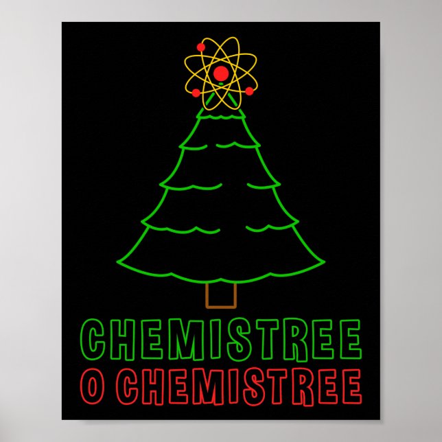 Poster Professor de Ciência Chemistree O Chemistree Funny (Frente)