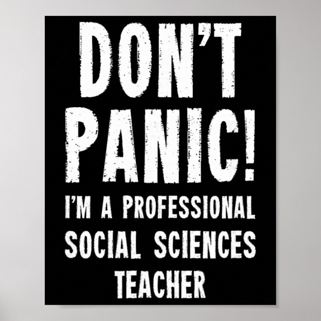 Poster Professor de Ciências Sociais (Frente)