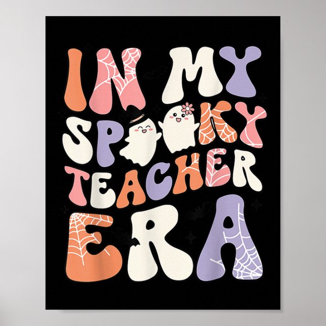 Poster Professor De Diversão Fora De Halloween Fofado Em  (Frente)