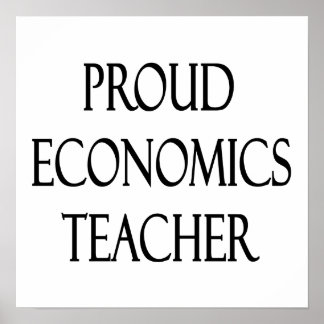 Poster Professor de Economia Orgulhosa