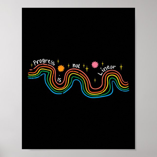 Poster Professor de Educação Especial Progresso Não Linea (Frente)