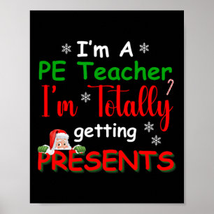 Poster Professor De Educação Física Engraçado De Natal Es