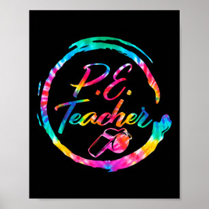 Poster Professor De Ensino Físico Coral De Volta Para Sc