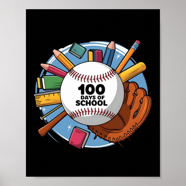 Poster Professor de equipamento engraçado para 100 dias & (Frente)