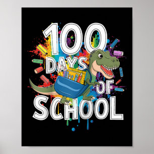 Poster Professor de equipamento engraçado para 100 dias &