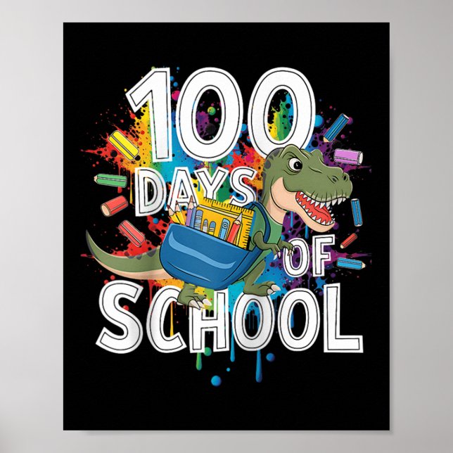 Poster Professor de equipamento engraçado para 100 dias & (Frente)