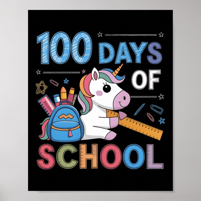 Poster Professor de equipamento engraçado para 100 dias & (Frente)