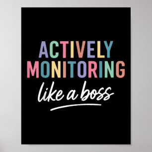 Poster Professor De Estado Que Faz Teste Ativo Monitorand