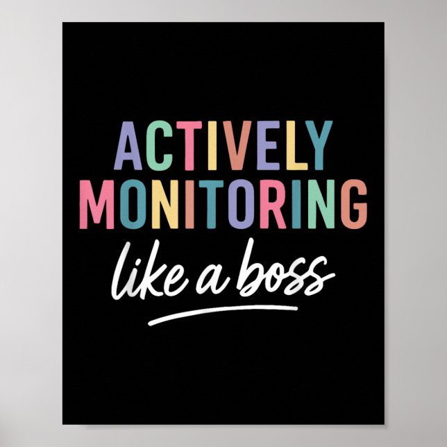 Poster Professor De Estado Que Faz Teste Ativo Monitorand (Frente)