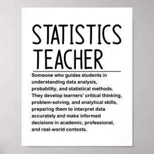 Poster Professor de estatística