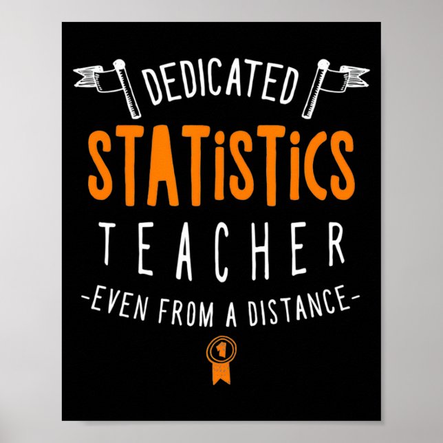 Poster Professor de Estatística Dedicado Aprendizado Virt (Frente)