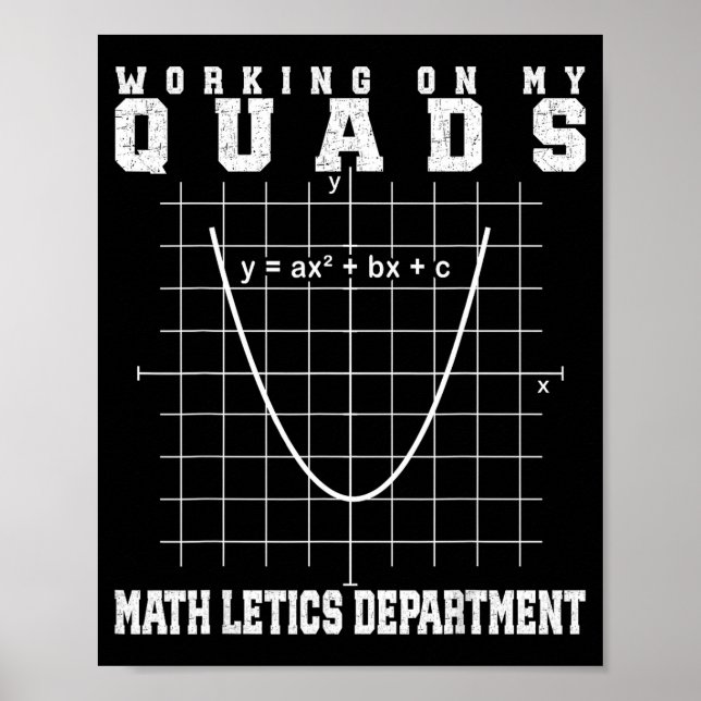 Poster professor de ginásio de matemática de álgebra trab (Frente)