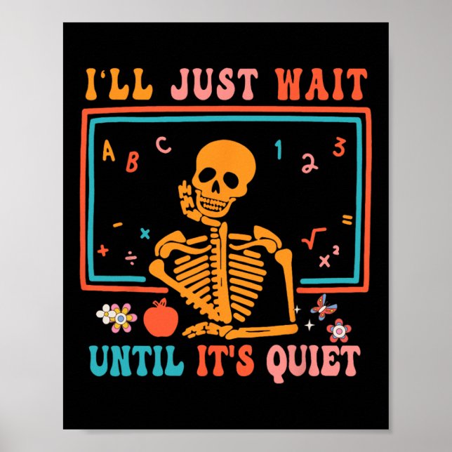 Poster Professor de Halloween, só esperarei até ficar qui (Frente)