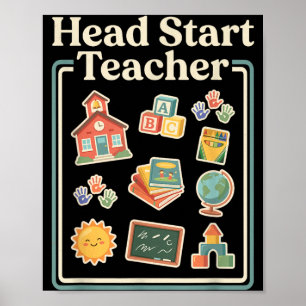 Poster Professor de Head Start Educação Infantil Professo