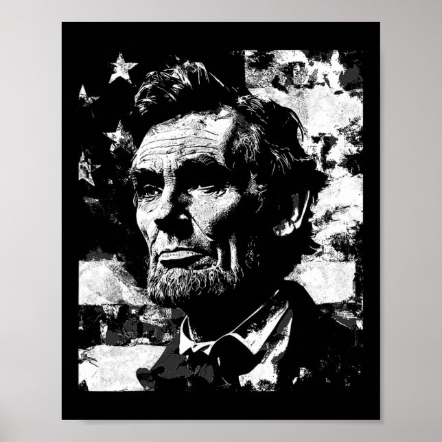 Poster Professor de História Abraham Lincoln Presidente 4 (Frente)