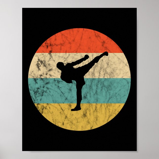 Poster Professor de Kickboxing Sunset Mma Kickboxing Cara (Frente)