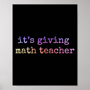Poster Professor de Matemática Apreciação Geometria Matem